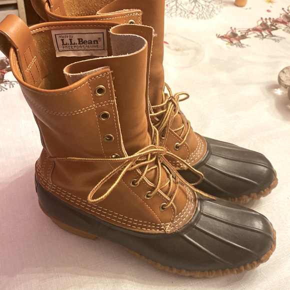 L.L. Bean Other - EUC/NWOT Vintage 10” leather LL Bean Boots, men’s sz 8